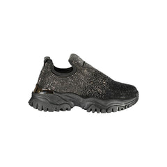 Laura Biagiotti Schwarzer Polyurethan Damen-Sneaker