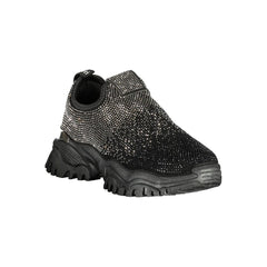 Laura Biagiotti Schwarzer Polyurethan Damen-Sneaker