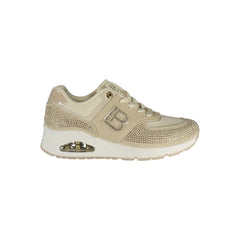 Laura Biagiotti Beige Polyurethane Women Sneaker