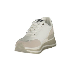 Laura Biagiotti Weißer Polyurethan Damen-Sneaker