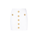 Balmain Witte Polyester Miniskirt