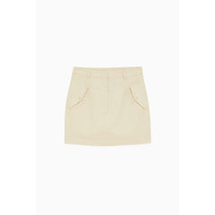 Patrizia Pepe Beige Cotton Mini Skirt