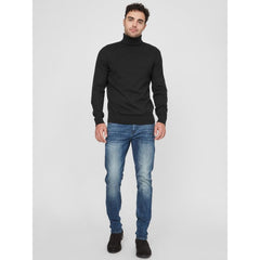 Guess Black Cotton Turtleneck