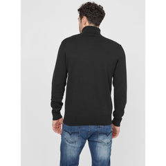 Guess Black Cotton Turtleneck