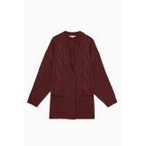 Patrizia Pepe Purple Marabou Cardigan