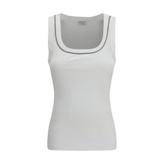 Brunello Cucinelli Weißes Baumwoll-T-Shirt