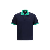 Versace blauw katoenen poloshirt