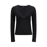PINKO Schwarzes Viskose-Sweatshirt