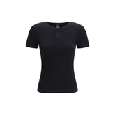 PINKO Black Cotton T-Shirt