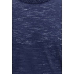 Brooksfield Blue Linen Shortsleeve Shirt