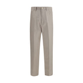 Brunello Cucinelli Beige Cotton Dress Pants