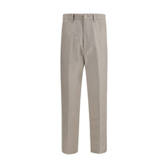 Brunello Cucinelli Beige Cotton Dress Pants