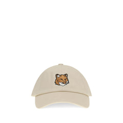 Maison Kitsuné Beige Baumwoll-Cap (Baseballkappe)