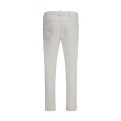 Dsquared² Weiße Jeans aus Baumwoll-Denim
