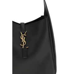 Saint Laurent Schultertasche aus schwarzem Kalbsleder (Bos Taurus)