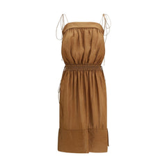 Saint Laurent Beiges Freizeitkleid aus Polyester