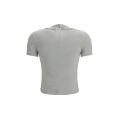 Dolce & Gabbana Graues Baumwoll-T-Shirt