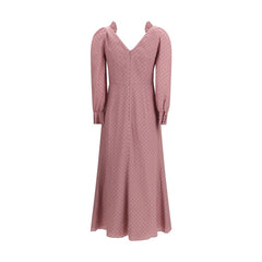Alessandra Rich Mehrfarbiges Seiden-Freizeitkleid