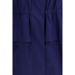 Fendi Blue Cotton Parka