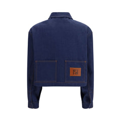 Fendi Jeansjacke aus blauer Baumwolle