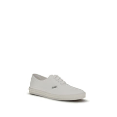 Prada Weiße Low-Top-Sneakers aus Baumwolle