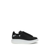 Alexander McQueen Schwarze Kalbsleder Bos Taurus Chunky Sneakers