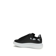 Alexander McQueen Schwarze Kalbsleder Bos Taurus Chunky Sneakers