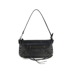 Balenciaga Schwarze Lammleder Ovis Aries Aries Umhängetasche