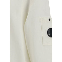 C.P. Company Weißes Baumwoll-Sweatshirt