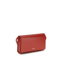 Jil Sander Portemonnaie aus schwarzem Kalbsleder Bos Taurus