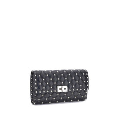 Valentino Garavani Black Lamb Ovis Aries Aries Shoulder Bag