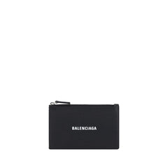 Balenciaga Portemonnaie aus schwarzem Kalbsleder Bos Taurus