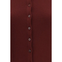 Max Mara Bordeaux Viscose Cardigan