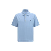 Ferragamo blaues Baumwoll-Polohemd