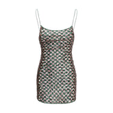 Oséree Multicolor Polyester Cocktail Dress