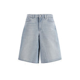 Our Legacy Blue Cotton Bermuda Shorts