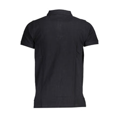 Norwegen 1963 Schwarzes Poloshirt aus Baumwolle für Herren