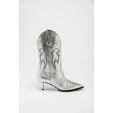Moschino Multicolor Viscose High Heel Boots