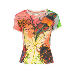 Desigual Rosso Baumwolle Damen T-Shirt