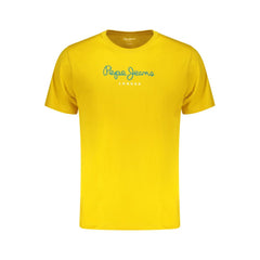 Pepe Jeans Giallo Cotton Men T-Shirt