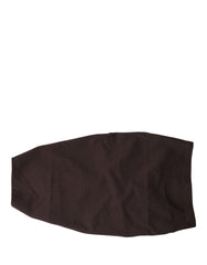 Dolce & Gabbana Brown Viscose Wide Belt Waist Cummerband Men