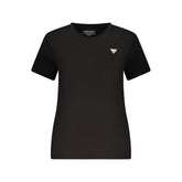 Guess Jeans Black Cotton Women T-Shirt