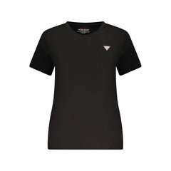 Guess Jeans Black Cotton Women T-Shirt