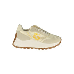 Laura Biagiotti Beige Polyurethan Damen Sneaker