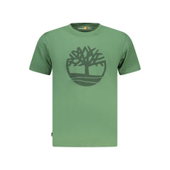 Timberland Verde Cotton Men T-Shirt