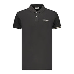 Iceberg Black Cotton Men Polo Shirt