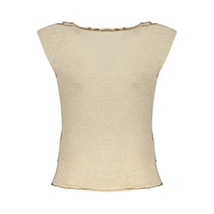 Desigual Beige Viscosa Woman Tank