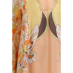 La Double J Multicolor Silk Casual Dress
