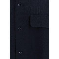 Giorgio Armani Blue Cotton Shirt