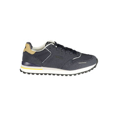 Gas Blu Polyester Herren Sneaker